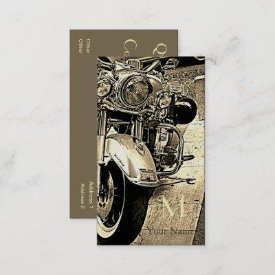 Sepia   toned  motorcycle