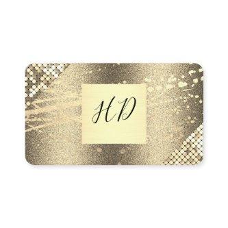 Sequin and Glitter Executive Gold Spatter