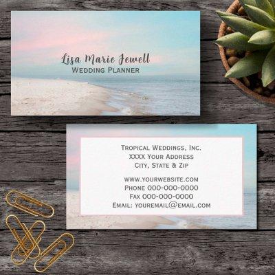 Serene Beach Scene with Pastel Sky