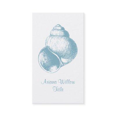Serene Blue Sea Shell