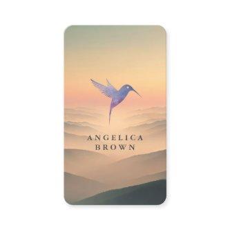 Serene Nature  – Minimalist Hummingbird