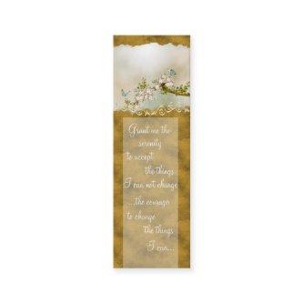 Serenity Prayer Butterflies  ~Gold