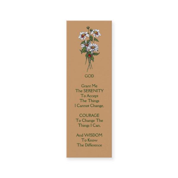 SERENITY PRAYER: Daisies With Ladybugs Mini