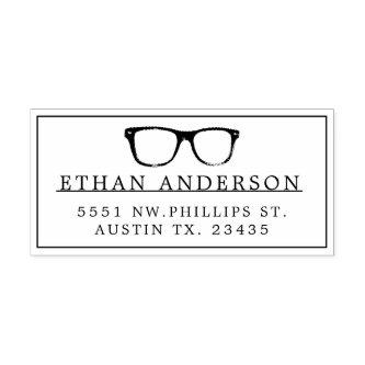 Serious Spectacles | Funny Custom Name Rubber Stamp