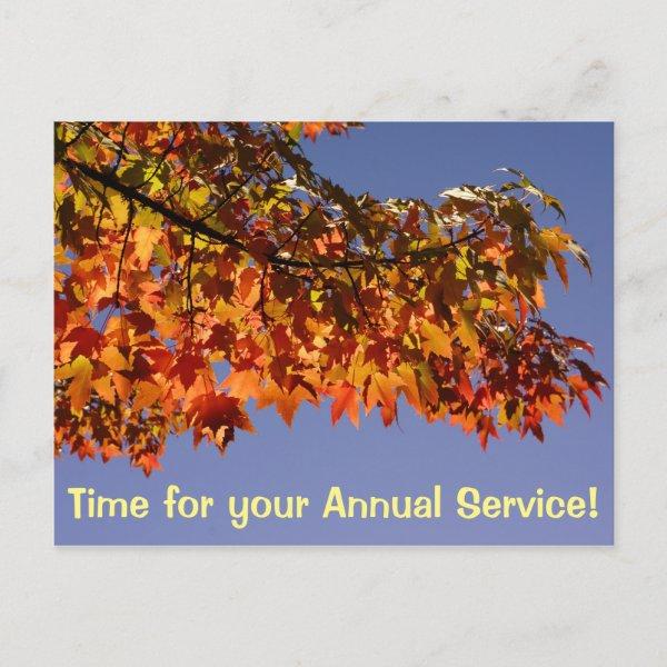 Service Postcards Business HVAC Furnace Annual