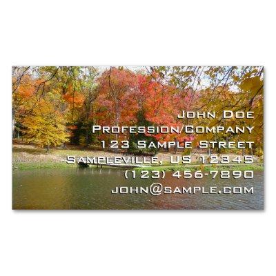 Seven Springs Fall Bridge III Autumn Landscape  Magnet