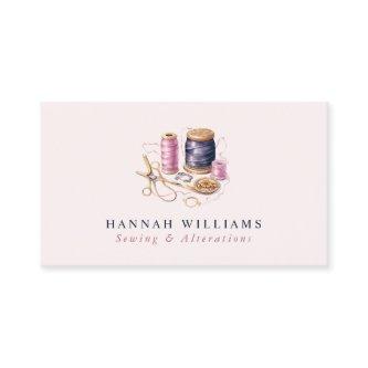 Sewing & Alterations Blush Pink & Navy Monogram