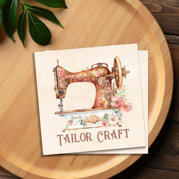 Sewing and Alterations - Vintage Style Art Square