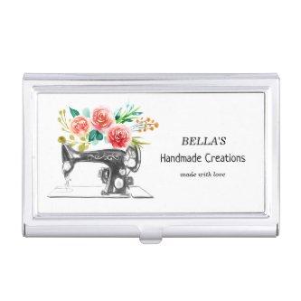 Sewing Machine Black Tailor Seamstress White  Case