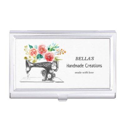 Sewing Machine Black Tailor Seamstress White  Case