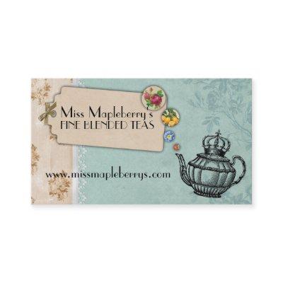 shabby chic tea vintage bubbling teapot crown