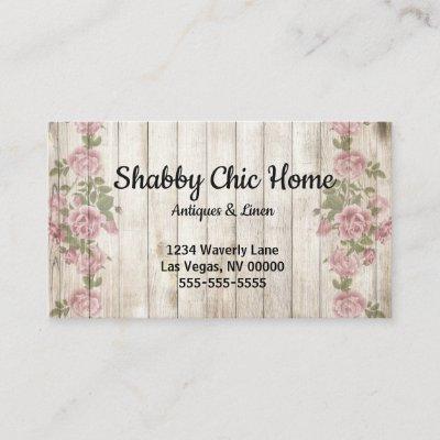 Shabby Chic Wood and Rose