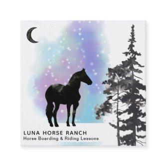 *~* Shaman Cosmic Moon Horse Ranch Rainbow Stars Square