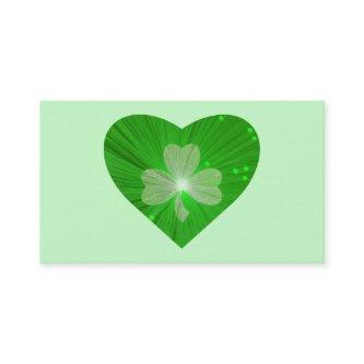 Shamrock Heart Green