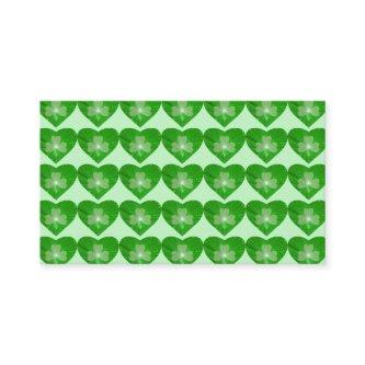 Shamrock Hearts Green