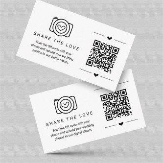 Share the Love QR Code Digital Photo Album Card