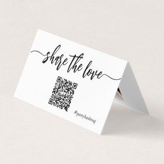 Share the Love Wedding Photos QR Code