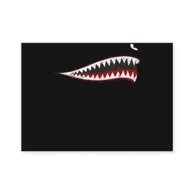 Shark P-40 Warhawk Nose Art Wwii Ww2 Airplane