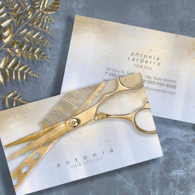 Sheen and Shears Hair Stylist Gold/Blue ID814