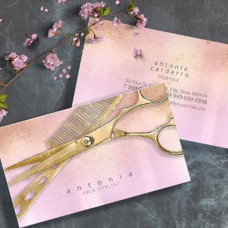 Sheen and Shears Hair Stylist Gold/Orchid ID814