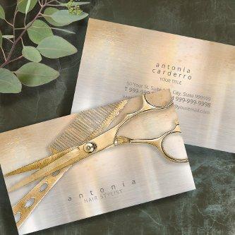 Sheen and Shears Hair Stylist Gold/Silver ID814