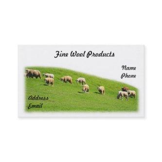 Sheep are Grazing on a Lush Pasture