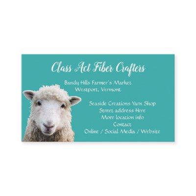 Sheep Face Custom Yarn Fiber Craft Shop Business C
