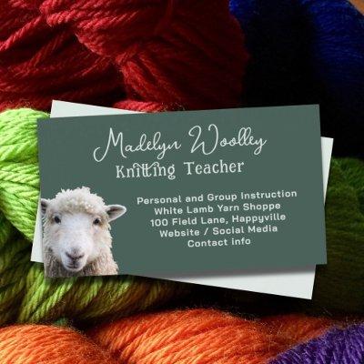 Sheep Face Custom Yarn Fiber Craft Shop