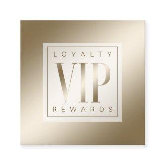Sheer Elegant Luxurious Golden Shine VIP Loyalty Card