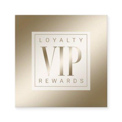 Sheer Elegant Luxurious Golden Shine VIP Loyalty Card