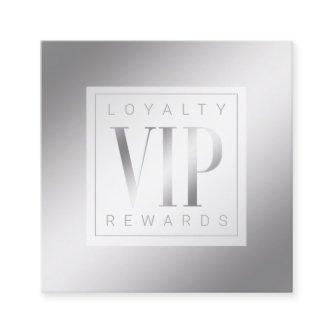 Sheer Elegant Luxurious Silver Shine VIP Loyalty Card