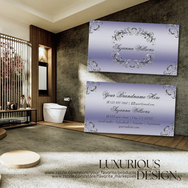 Shimmery Blue Silver Decor Sumptuous and Luxurious