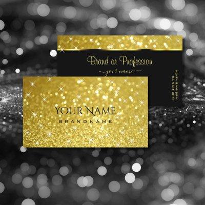 Shimmery Gold Glitter Sparkling Stars Luxurious