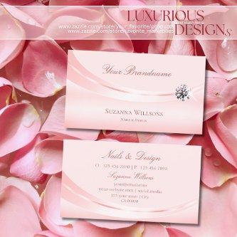 Shimmery Pastel Pink with Sparkle Diamond Stylish