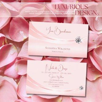 Shimmery Pastel Pink with Sparkled Diamond Stylish