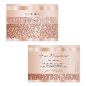 Shimmery Rose Gold Sparkle Glitter Elegant Luxury