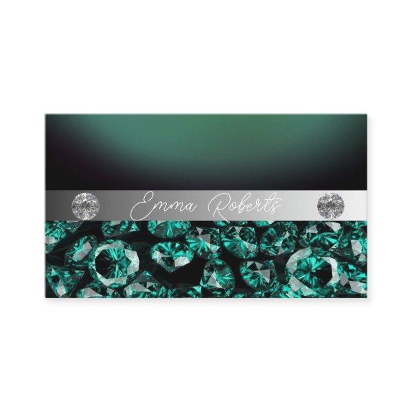Shimmery Silver Sparkle Glitter Diamonds  Business