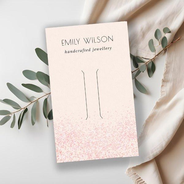 Shiny Blush Pink Glitter Texture Hair Clip Display