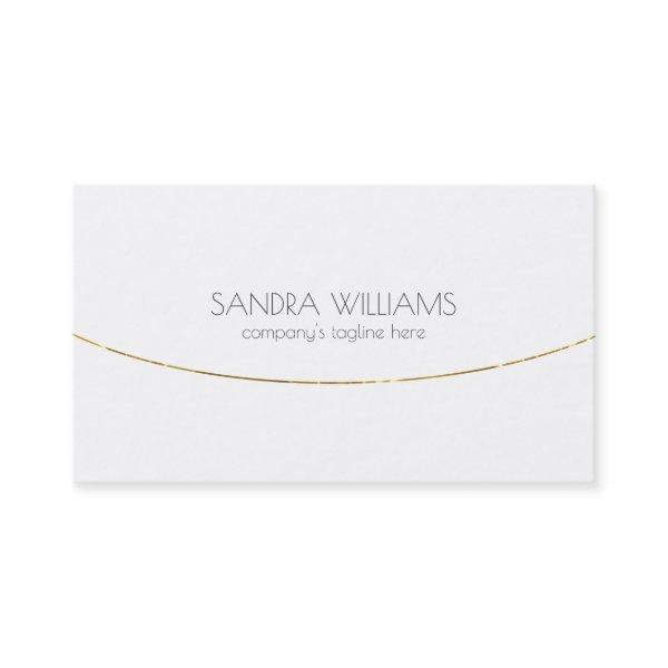 Shiny gold stripes on white