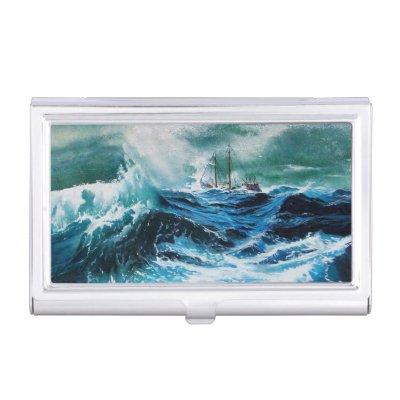 Ship In the Sea in Storm  Holder