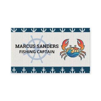 Ship Wheel | Anchor Pattern | Crab Logo