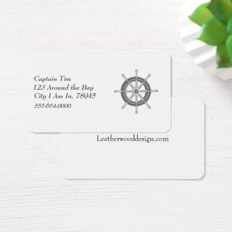 Ships Wheel Double Side Text