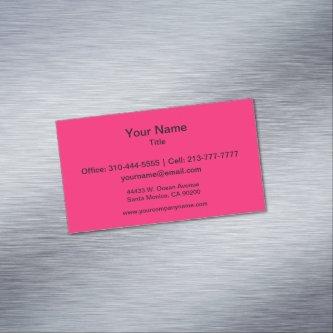 Shocking Pink Solid Color Customize It Magnetic