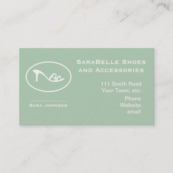 Shoes and Accessories Logo Appointment Card