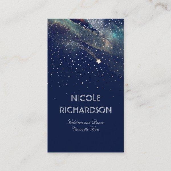 Shooting Star Starry Night Gold and Navy Modern
