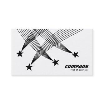 Shooting Stars - Black on White (Two Tone)