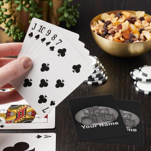 Shutterbug Cameras Personalized  Photographer Playing Cards