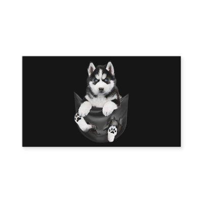 Siberian Husky In Pocket Puppy