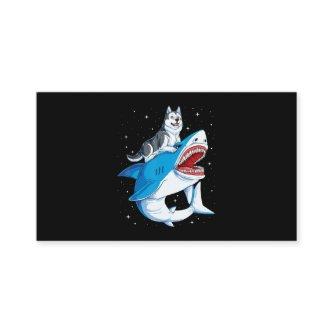Siberian Husky Shark Jawsome Dog Lover Gifts Space