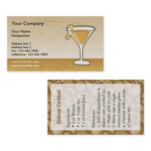 Sidecar cocktail